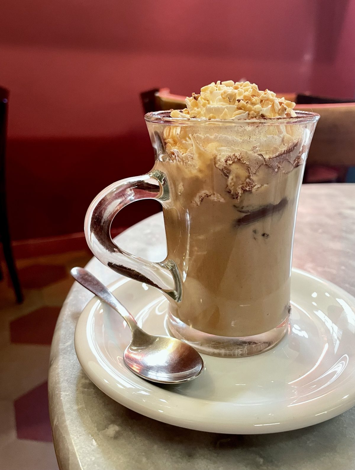 Biglietto Di Natale Per Moglie – Corona Invernale E Cioccolata Calda – Con Busta – Fatto Nel Regno Unito