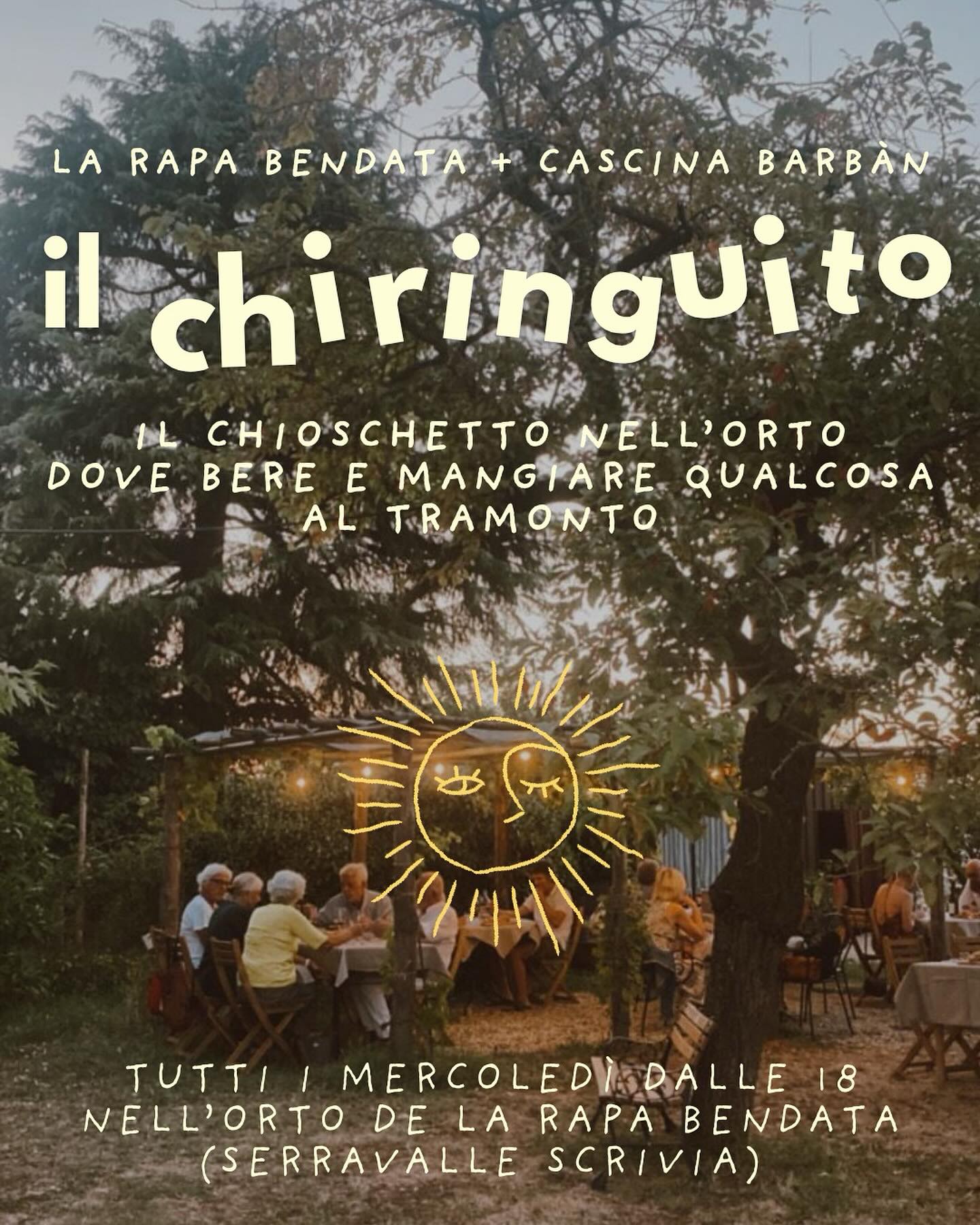 Il Chiringuito: aperitivi al tramonto nell’orto de La Rapa Bendata